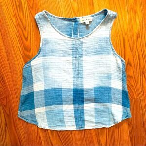 CLOTH & Stone Chambray Lite Weight Sleeveless Top